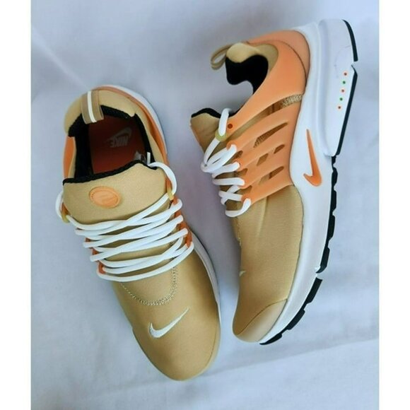 SIZE 14 MEN'S NIKE PRESTO RUNNING SNEAKERS FJ4006-252 SESAME BRIGHT MANDARIN - Picture 2 of 8
